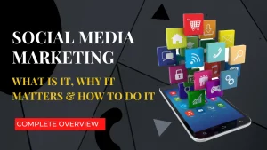 This image depicts a comprehensive guide to social media marketing and its importance. The image includes various social media logos such as Facebook, Instagram, Twitter, LinkedIn, and YouTube. The guide covers various aspects of social media marketing, including creating a social media strategy, developing engaging content, using social media analytics to measure success, and leveraging social media influencers to reach a wider audience. The image is important as it highlights the significance of social media marketing in today's digital world and provides valuable insights for businesses and individuals looking to build a strong online presence.